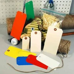 SHIPPING TAGS, MANILA AND COLORS