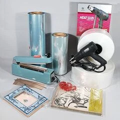 SHRINK BAGS, SHRINK ROLLS, SHRINK SYSTEMS, HEAT GUN, KITS