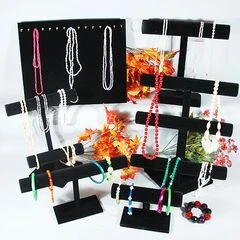 BRACELET DISPLAYS, NECKLACE T-BAR DISPLAYS AND CHAIN DISPLAYS