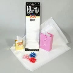 TISSUE PAPER IN POLY BAGS- WHITE