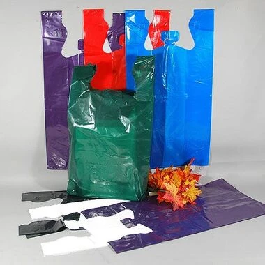 Heavyweight Plastic Shopping Bags in Colors