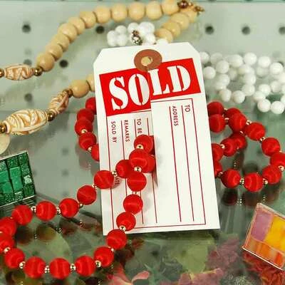 Slit Tags- "SOLD"- 2 3/8" x 4 3/4"- 1,000/Box