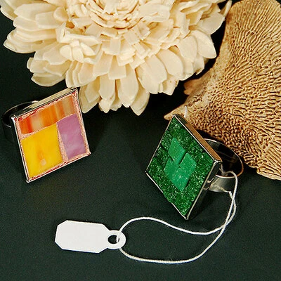 Jewelry Tags- w/White Cotton String 1/2" x 7/8"- 1,000/Box
