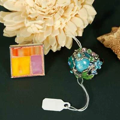Jewelry Tags- w/White Cotton String  3/8" x 13/16"- 1,000/Box