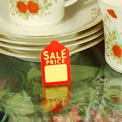 Sale Price Tags- Small Unstrung 1 1/4" x 1 3/4"- 1,000/Box