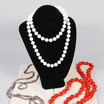 Necklace Display Bust- Velvet- 5" x 3" x 7"H