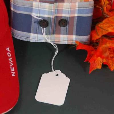 Merchandise Tags- Strung (#7) 1 7/16" x 2 5/32"- 1,000/Box-