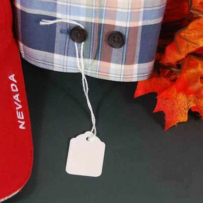 Merchandise Tags- Strung (#4)  15/16" x 1 1/2"- 1,000/Box