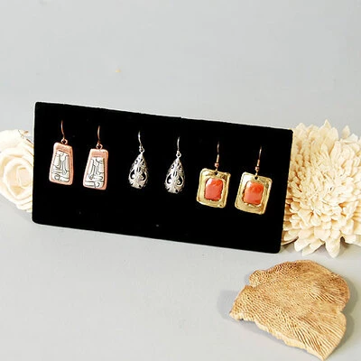 Earring/Pendant Stand- 6 Slots- 6" x 1 5/8" x 2 3/4"H