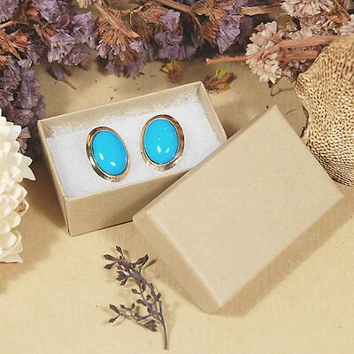 Small Earring Box- 2 1/2" x 1 1/2" x  7/8"- 100/Case- Made in USA