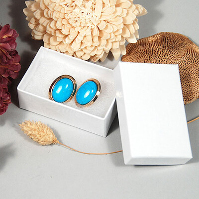 Small Earring Box- 2 1/2" x 1 1/2" x  7/8"- 100/Case- Made in USA
