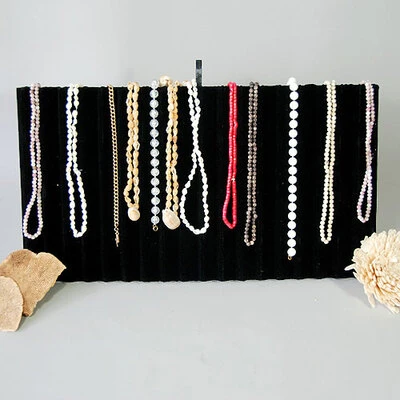 18 Compartment Bracelet Velvet Insert Pad - 14" x 7 1/2"- Each Compartment is 3/4" x 7 1/2"W