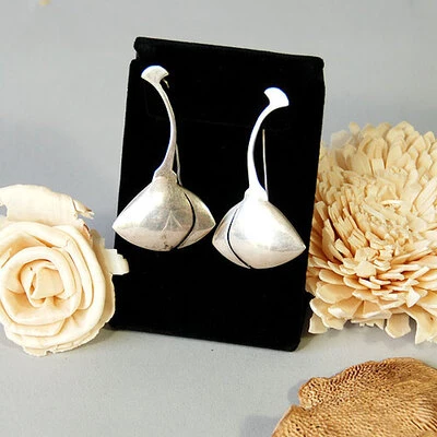Earring Stand w/Flap- 2 3/8" x 1 1/2" x 3 3/8"H
