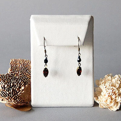 Earring Stand w/Flap- 2 3/8" x 1 1/2" x 3 3/8"H