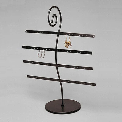 Wire Display- Metal- Hold 40 Pairs of Earrings- 11"W x 5 1/8"D x 15"H