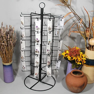 Wire Display- Metal- Rotating Earring Rack- Peg Hook Style- 28 1/4"H