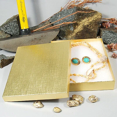 Necklace/Earring Set Box- 6" x 5" x 1"- 50/Case- Made in USA