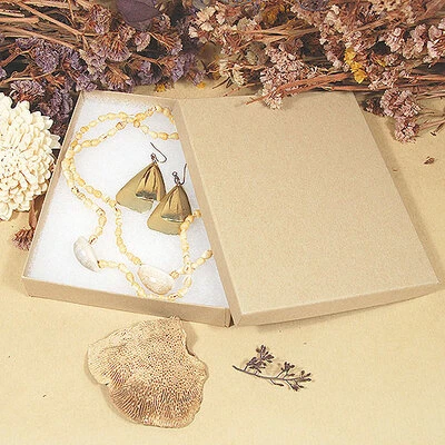Necklace/Earring Set Box- 6" x 5" x 1"- 50/Case- Made in USA