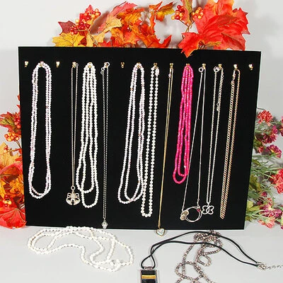 Chain Display w/Hooks- Easeled- 15" x 12"- For 15 Chains