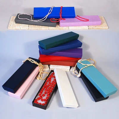 Necklace/Bracelet Box- 8" x 2" x 7/8"- 100/Case- Made in USA