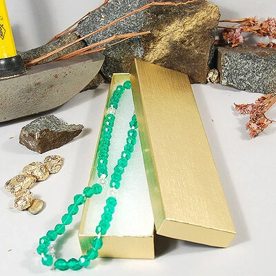 Necklace/Bracelet Box- 8" x 2" x 7/8"- 100/Case- Made in USA