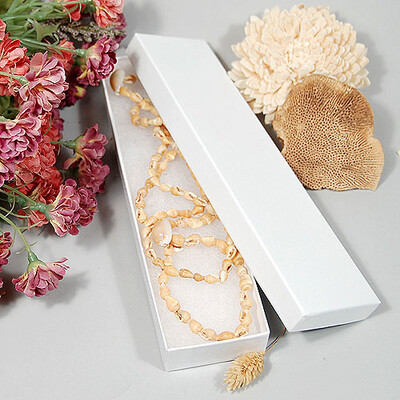Necklace/Bracelet Box- 8" x 2" x 7/8"- 100/Case- Made in USA