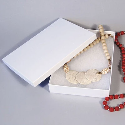 Large Beads/Necklace Box- 8" x 5 1/2" x 1 1/4"- 50/Case- Made in USA