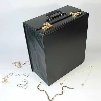 Foldable Carrying Case- Hard Shell- Holds 16 Standard Size One Inch Trays- 16" x 8 1/2" x 17"H