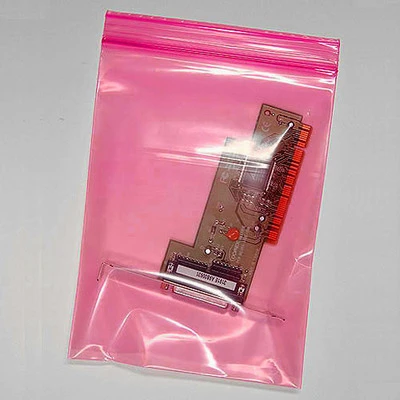 Anti-Static Zip Resealable Bags- 6" x 8"- 4 Mil- 1,000/box