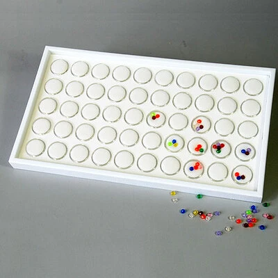 Gemstone Trays Set- For Small 1 1/4" Jars- White