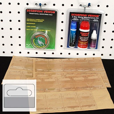 Euro Style Hang Tabs, 20/Sheet- 15 Mils Thick-1 1/2"W x 1 1/4"H- Price Per 500