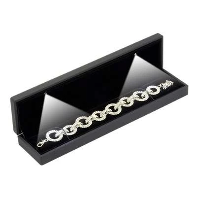 Black Soft Touch Lighted BRACELET Box