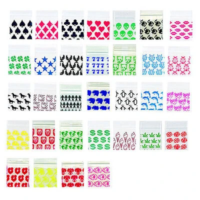 Apple Bags With Designs- 1/2" x 1/2"- 2.5 Mil- 1,000/pack