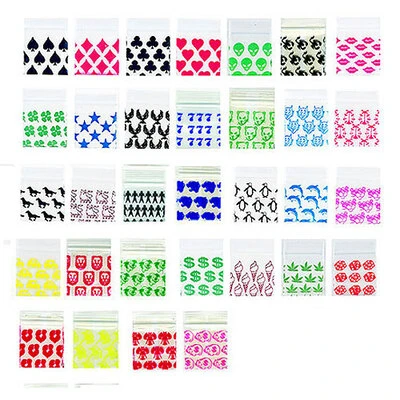Apple Bags With Designs- 5/8" x 5/8"- 2.5 Mil- 1,000/pack