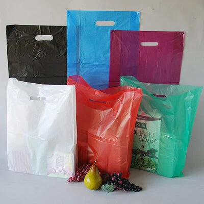 Die Cut Merchandise Bags- 12" x 3" x 18"- 13 mic- 1000/case-