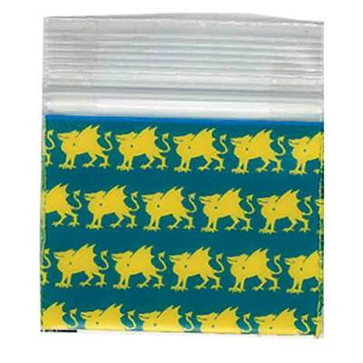 Apple Bags With Two Color Designs- 1/2" x 1/2"- 3.0 Mil- 1,000/pack
