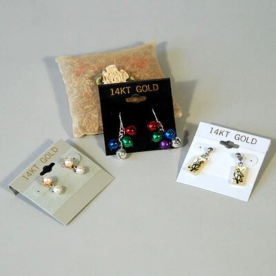 Earring Cards- 2" x 2"- "14 Kt Gold"- Price Per 100