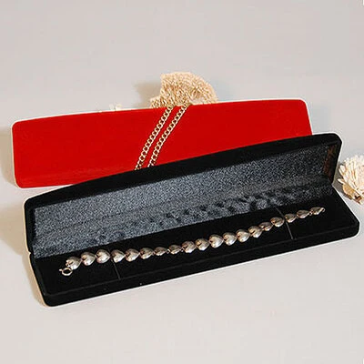 Bracelet/Necklace Flock Box- 8 1/2" x 1 7/8" x 1 1/8"H-