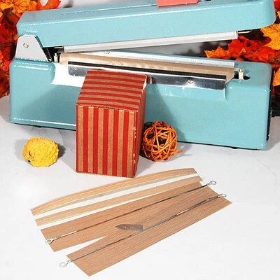 Heating Element Kit- 8" For Impulse Heat Sealer w/Cutter- 2 Strips, 2 Wires