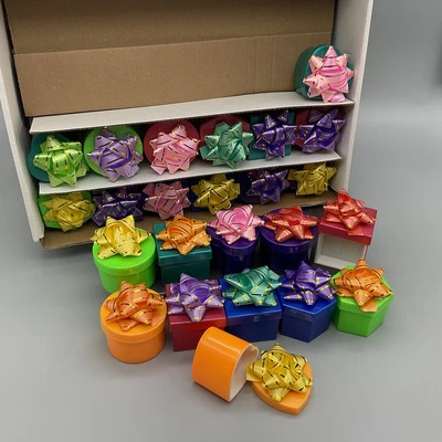 Mini Hat Boxes - Assorted Colors (Package of 48)