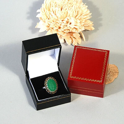 Leatherette Ring Box - 1-7/8 x 2 x 1-1/2 H