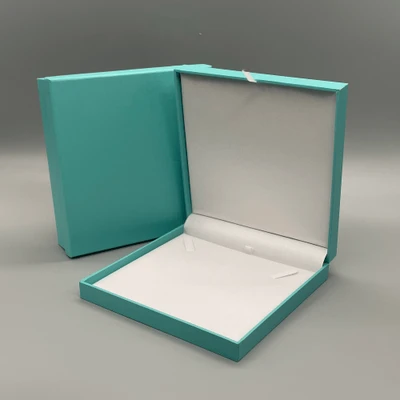 Teal Leatherette Necklace Box