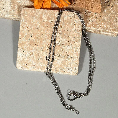 Loupe Chain- Silvertone 30" Length