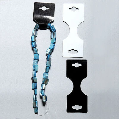 Foldover Necklace/Bracelet Cards- Folded- 1 3/8" x 1 3/4"- Plain- Per 100
