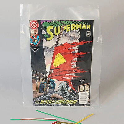 Poly Bags- Lay Flat Open End- 9" x 12"- 2 Mil- 1,000/box
