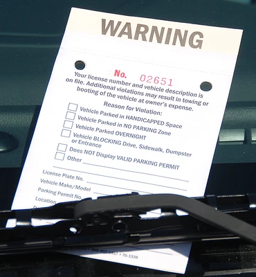 Parking Warning- 2 Part Carbonless- 50/Pk
