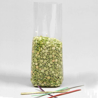 Polypropylene Bags- Clear- 1.5 Mil- 2 1/2" x 1 1/4" x 7 1/2"- 100/pk