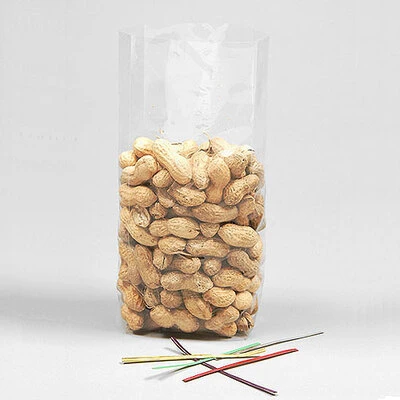 Polypropylene Bags- Clear- 1.5 Mil- 3 1/2" x 2 1/4" x 9 3/4"- 100/pk