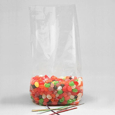 Polypropylene Bags- Clear- 1.5 Mil- 5 1/4" x 3" x 13"- 100/pk
