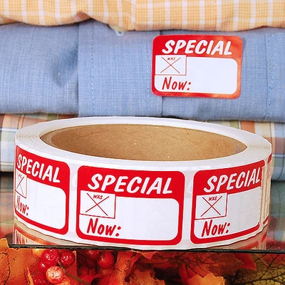Special Label- 1 5/8" x 1 1/8"- 500/Roll- Price Per 1,000 Labels